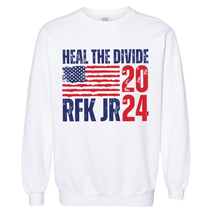 Heal The Divided Jfk Jr 2024 Garment-Dyed Sweatshirt