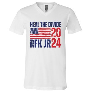 Heal The Divided Jfk Jr 2024 V-Neck T-Shirt