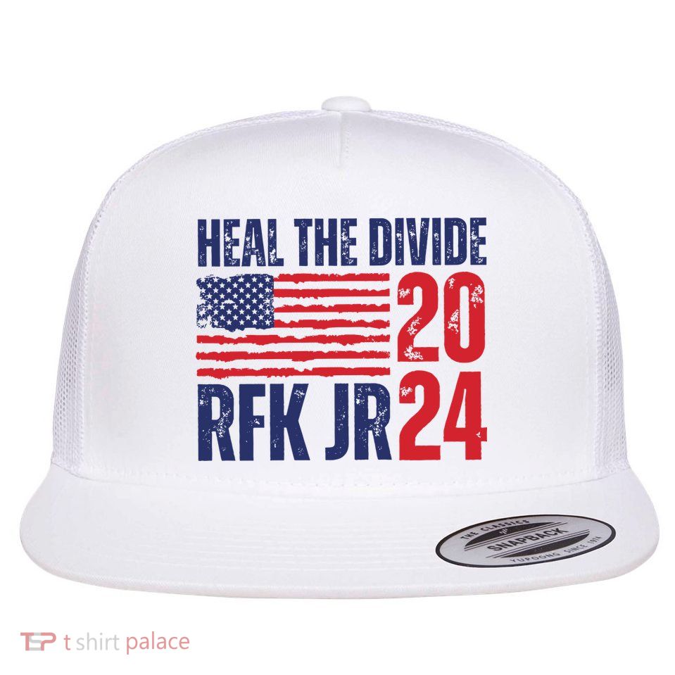 Heal The Divided Jfk Jr 2024 Flat Bill Trucker Hat