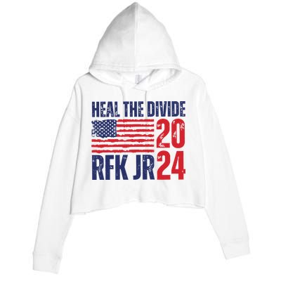 Heal The Divided Jfk Jr 2024 Crop Fleece Hoodie