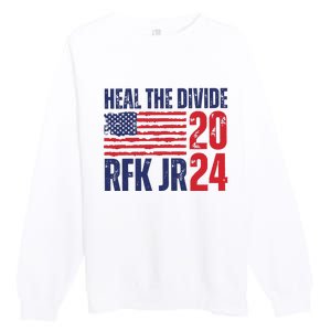 Heal The Divided Jfk Jr 2024 Premium Crewneck Sweatshirt