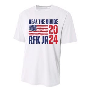 Heal The Divided Jfk Jr 2024 Performance Sprint T-Shirt