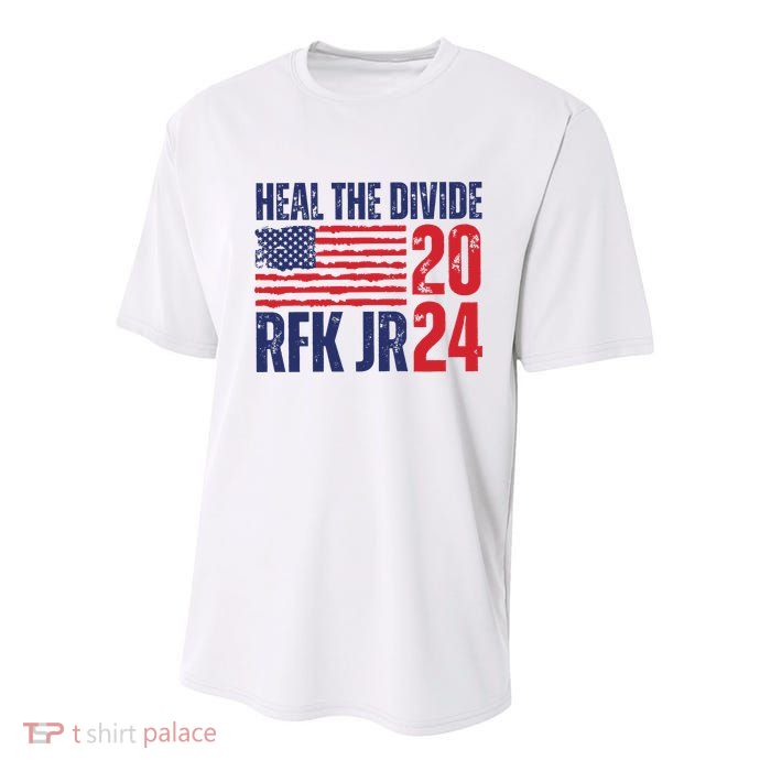 Heal The Divided Jfk Jr 2024 Youth Performance Sprint T-Shirt
