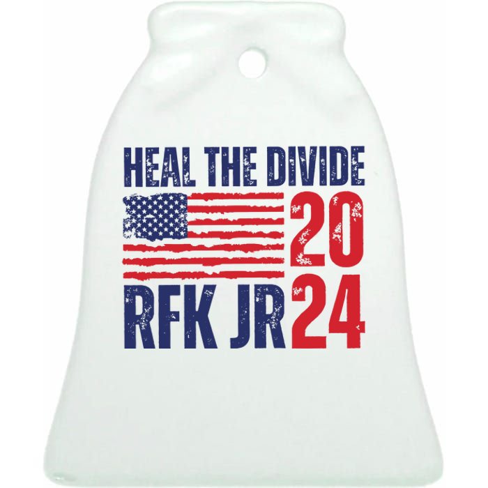 Heal The Divided Jfk Jr 2024 Ceramic Bell Ornament