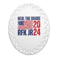 Heal The Divided Jfk Jr 2024 Ceramic Oval Ornament