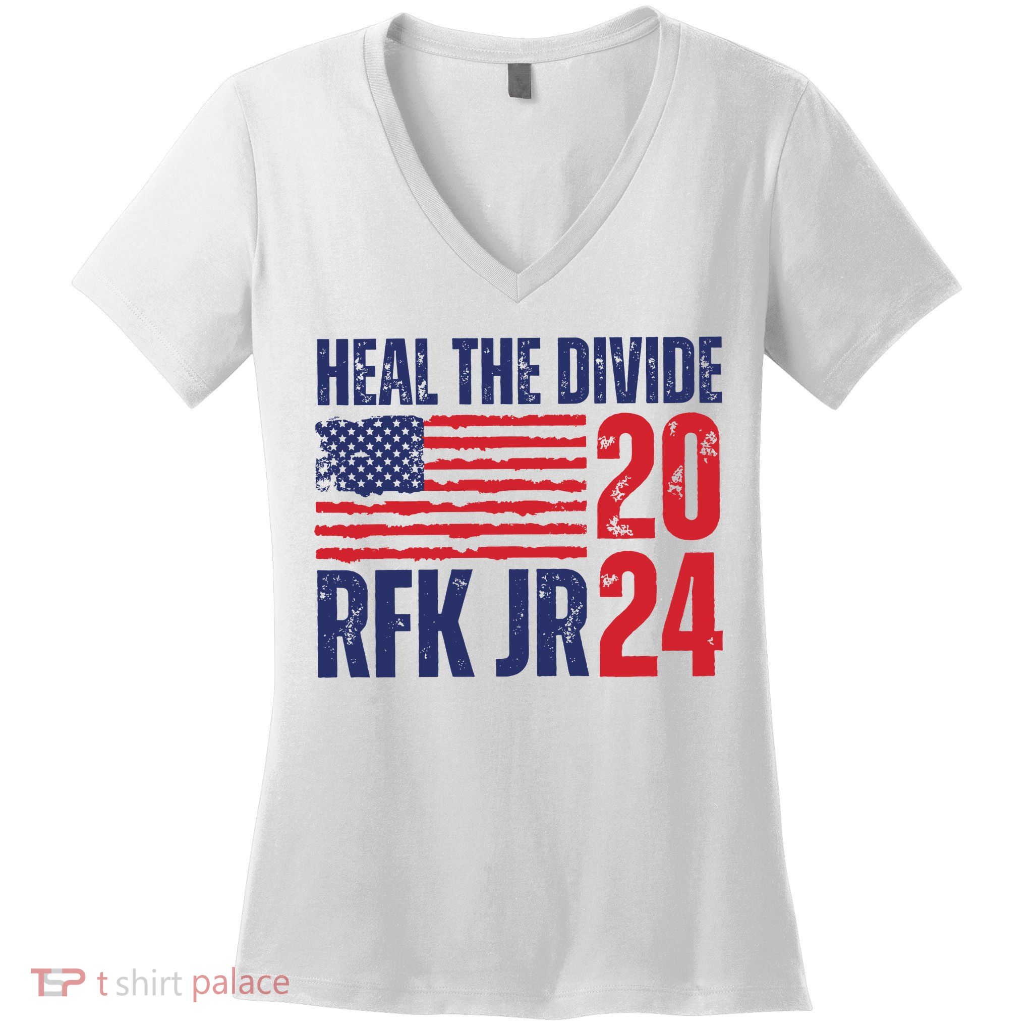 Heal The Divided Jfk Jr 2024 Women's V-Neck T-Shirt
