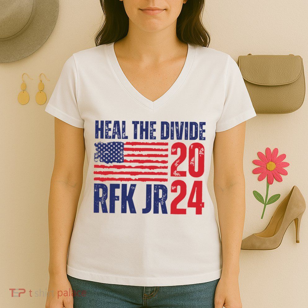 Heal The Divided Jfk Jr 2024 Women's V-Neck T-Shirt