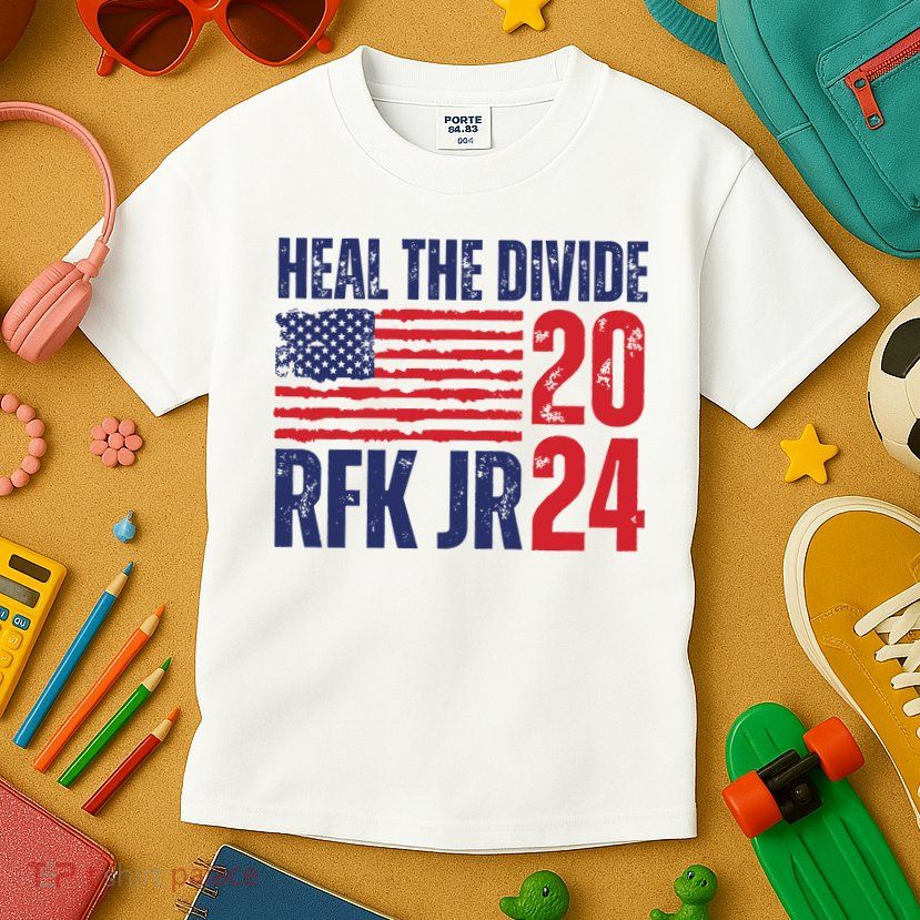 Heal The Divided Jfk Jr 2024 Kids T-Shirt