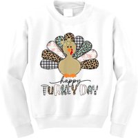 Happy Turkey Day Cute Turkey Thanksgiving Shirts Kids Sweatshirt