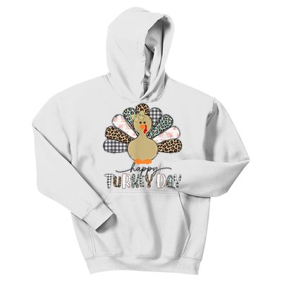 Happy Turkey Day Cute Turkey Thanksgiving Shirts Kids Hoodie