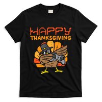 Happy Thanksgiving Dabbing Dance Gamer Turkey T-Shirt