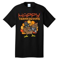 Happy Thanksgiving Dabbing Dance Gamer Turkey Tall T-Shirt