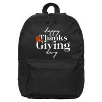 Happy Thanksgiving Day 16 in Basic Backpack