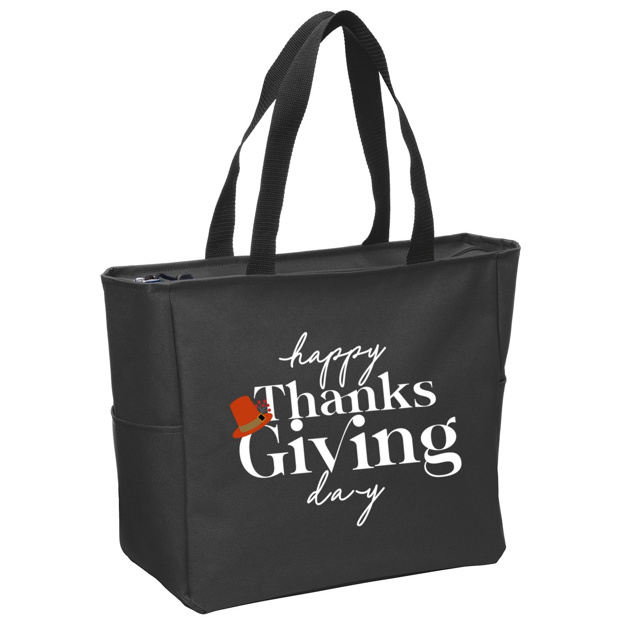 Happy Thanksgiving Day Zip Tote Bag
