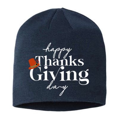 Happy Thanksgiving Day Sustainable Beanie