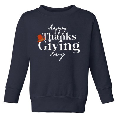 Happy Thanksgiving Day Toddler Sweatshirt