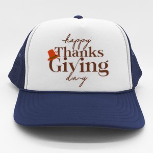 Happy Thanksgiving Day Trucker Hat