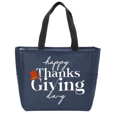 Happy Thanksgiving Day Zip Tote Bag