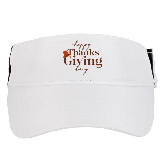 Happy Thanksgiving Day Adult Drive Performance Visor