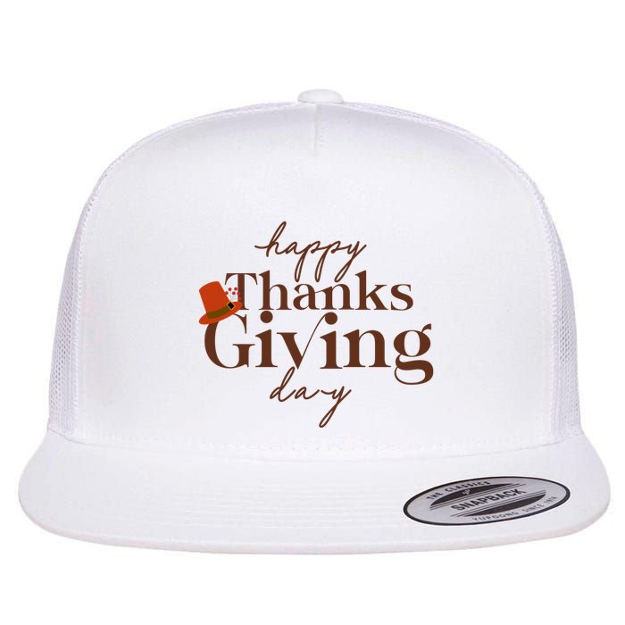 Happy Thanksgiving Day Flatbill Hat