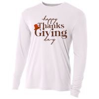 Happy Thanksgiving Day Cooling Performance Long Sleeve Crew