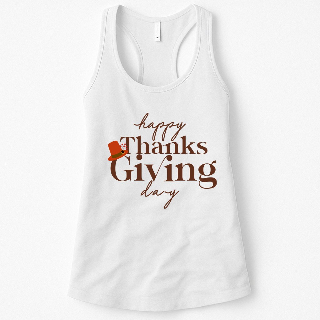 Happy Thanksgiving Day Womens Tank Top