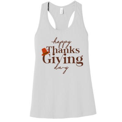 Happy Thanksgiving Day Women's Racerback Tank