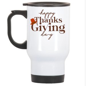 Happy Thanksgiving Day Stainless Steel Travel Mug