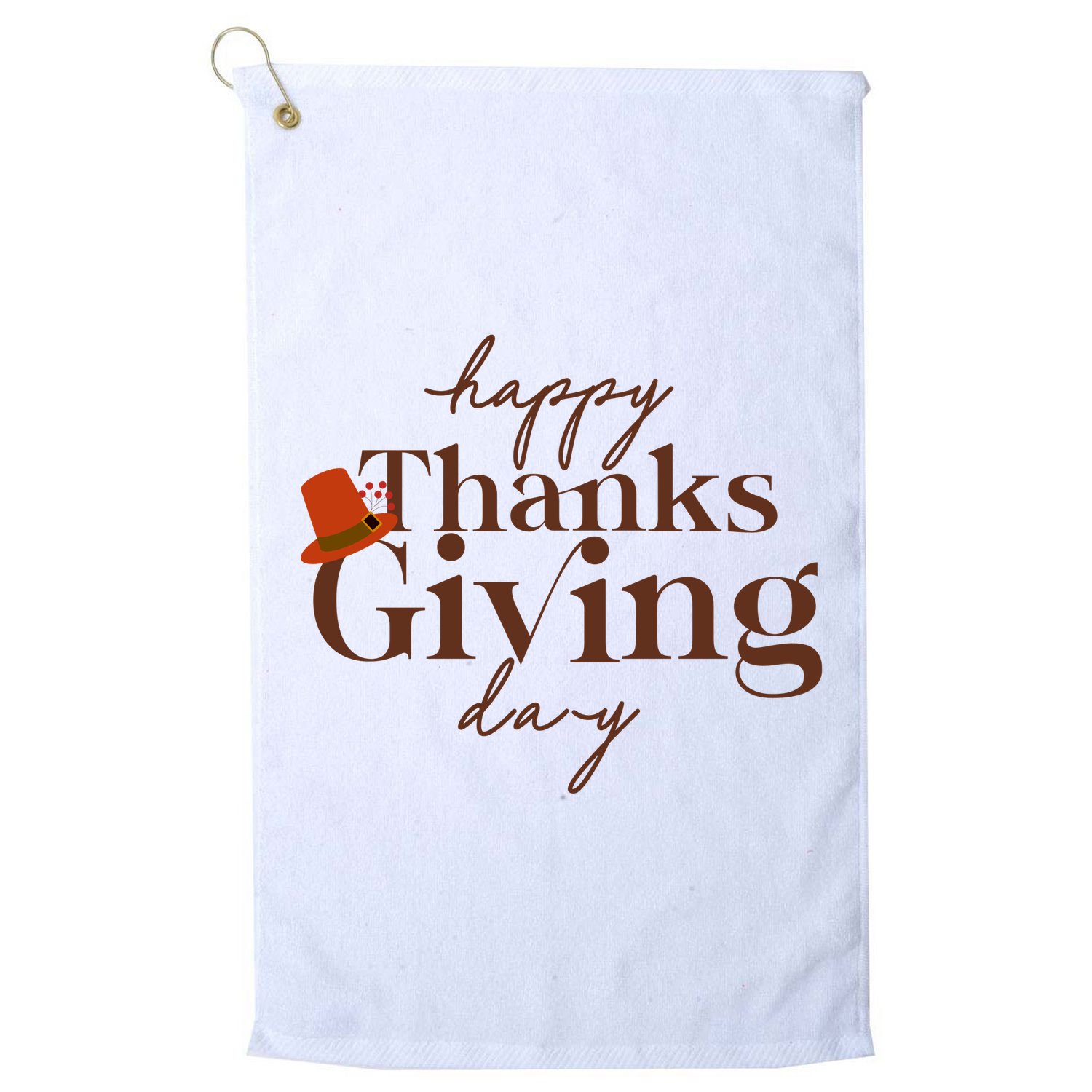 Happy Thanksgiving Day Golf Towel