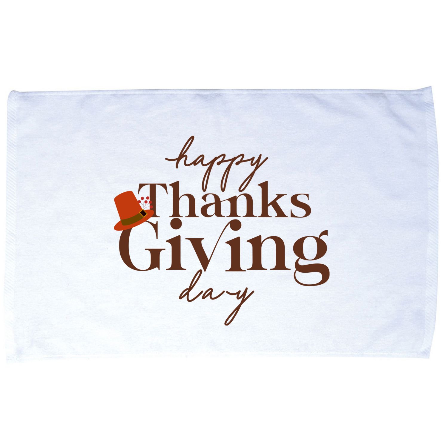 Happy Thanksgiving Day Microfiber Hand Towel