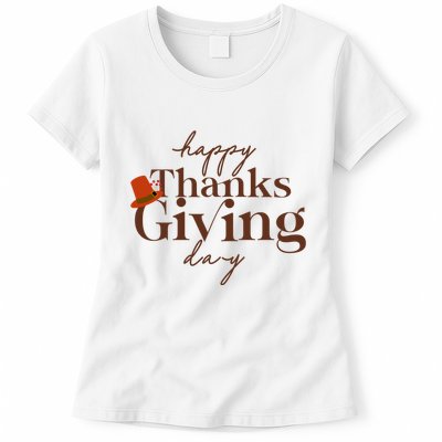 Happy Thanksgiving Day Womens T-Shirt