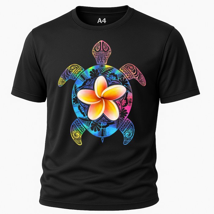 Hawaiian Tie Dye Sea Turtle Hawaii Cooling Performance Crew T-Shirt