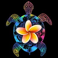 Hawaiian Tie Dye Sea Turtle Hawaii Cooling Performance Crew T-Shirt