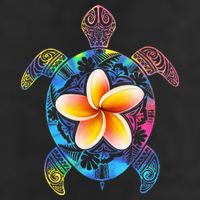 Hawaiian Tie Dye Sea Turtle Hawaii Adult Drive Performance Visor