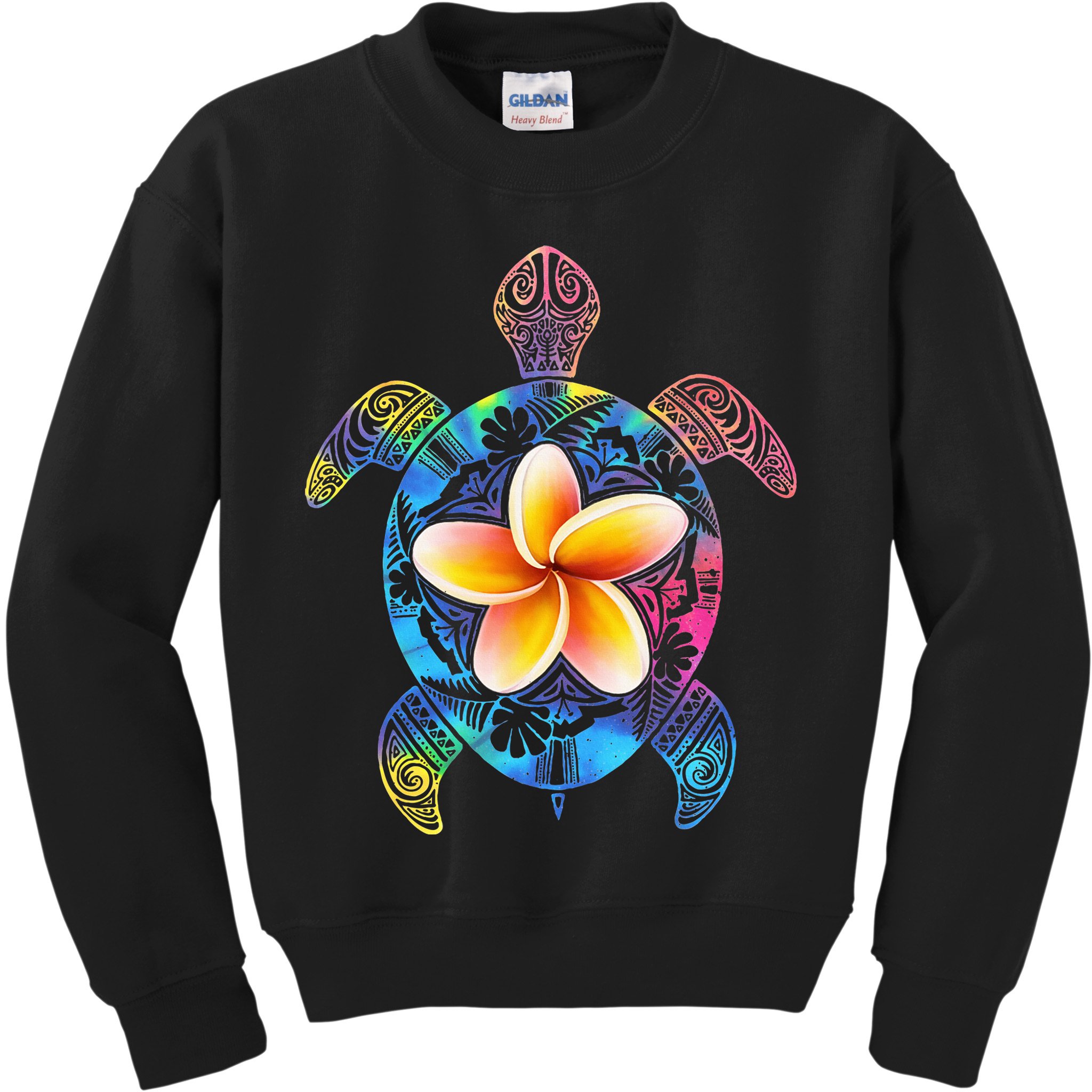 Hawaiian Tie Dye Sea Turtle Hawaii Kids Sweatshirt