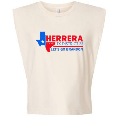 Herrera Tx District 23 LetS Go Brandon 2024 Quote Garment-Dyed Women's Muscle Tee