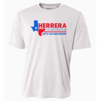 Herrera Tx District 23 LetS Go Brandon 2024 Quote Cooling Performance Crew T-Shirt