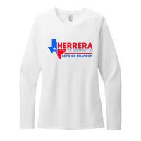 Herrera Tx District 23 LetS Go Brandon 2024 Quote Womens CVC Long Sleeve Shirt