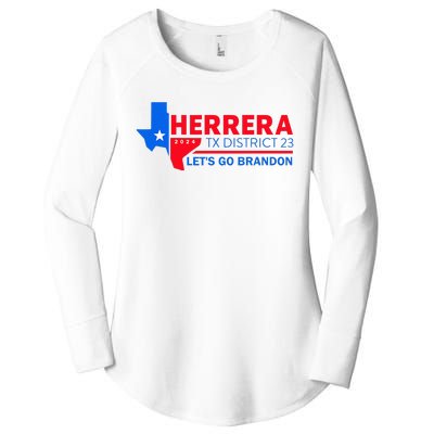 Herrera Tx District 23 LetS Go Brandon 2024 Quote Women's Perfect Tri Tunic Long Sleeve Shirt