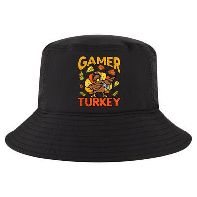 Happy Thanksgiving Dabbing Gamer Turkey Boys Cool Comfort Performance Bucket Hat