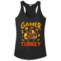 Happy Thanksgiving Dabbing Gamer Turkey Boys Ladies PosiCharge Competitor Racerback Tank