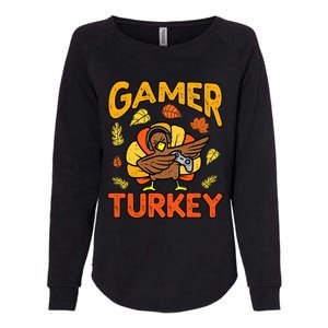 Happy Thanksgiving Dabbing Gamer Turkey Boys Womens California Wash Sweatshirt