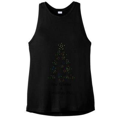 How To Draw A Christmas Tree Ladies PosiCharge Tri-Blend Wicking Tank