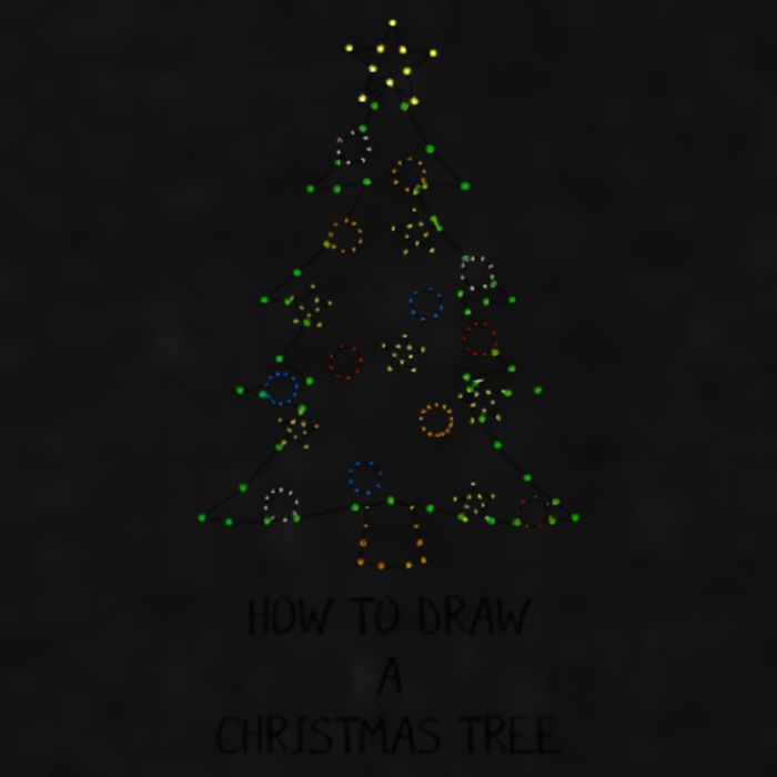 How To Draw A Christmas Tree Ladies PosiCharge Tri-Blend Wicking Tank