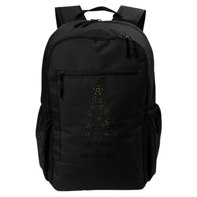 How To Draw A Christmas Tree Backpack
