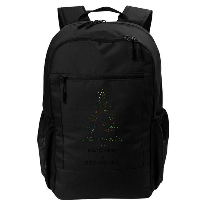 How To Draw A Christmas Tree Backpack
