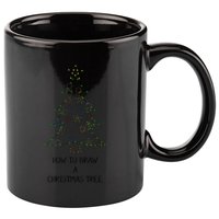 How To Draw A Christmas Tree 11oz C Handle Ceramic Mug