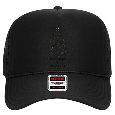 How To Draw A Christmas Tree Trucker Hat