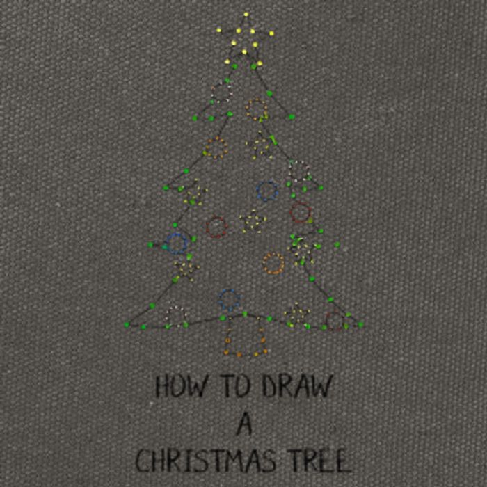 How To Draw A Christmas Tree Cotton Canvas Backpack