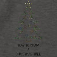 How To Draw A Christmas Tree Vector Backpack